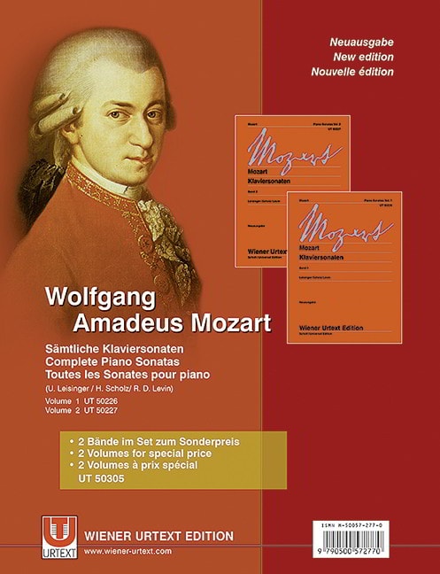 Mozart: Complete Piano Sonatas Volumes 1 & 2 published by Wiener Urtext